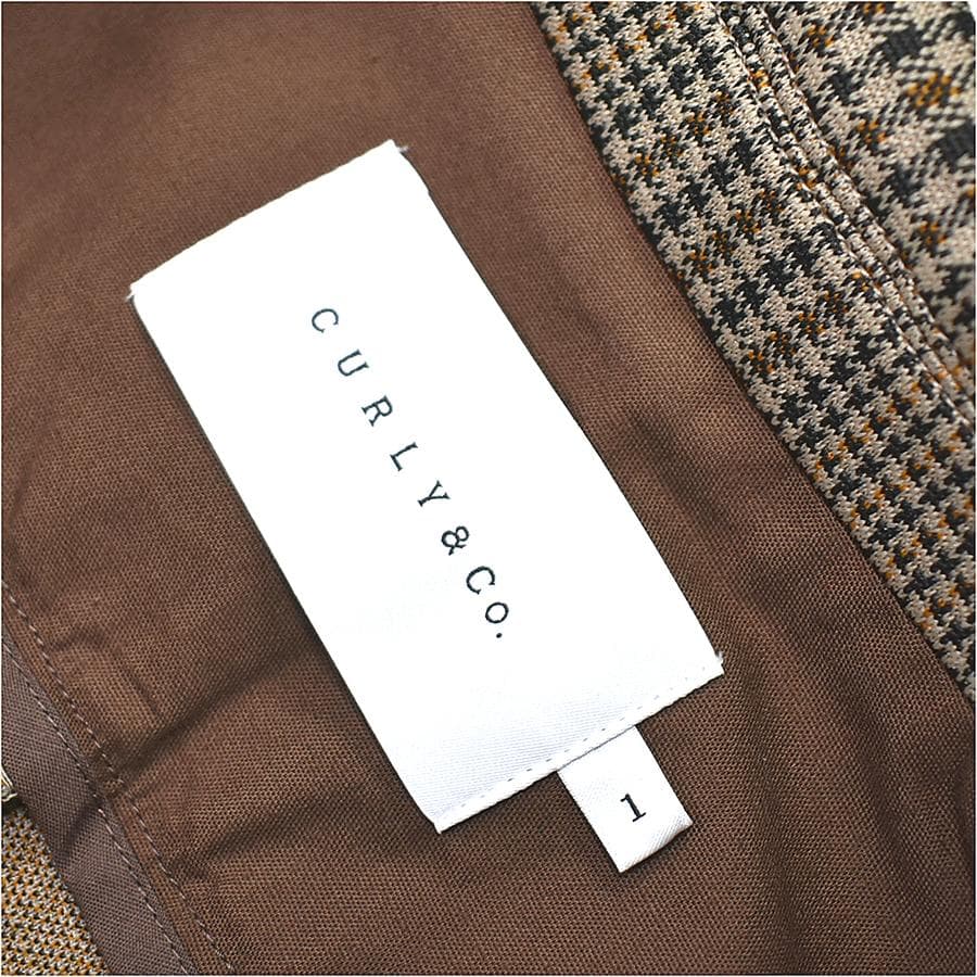 定価５万 超美品 CURLY カーリー 春秋 ボックス ストレッチジャケット 1