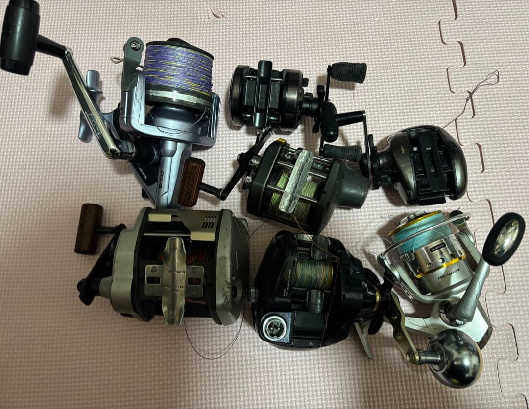 釣り フィッシングリール 7個セット