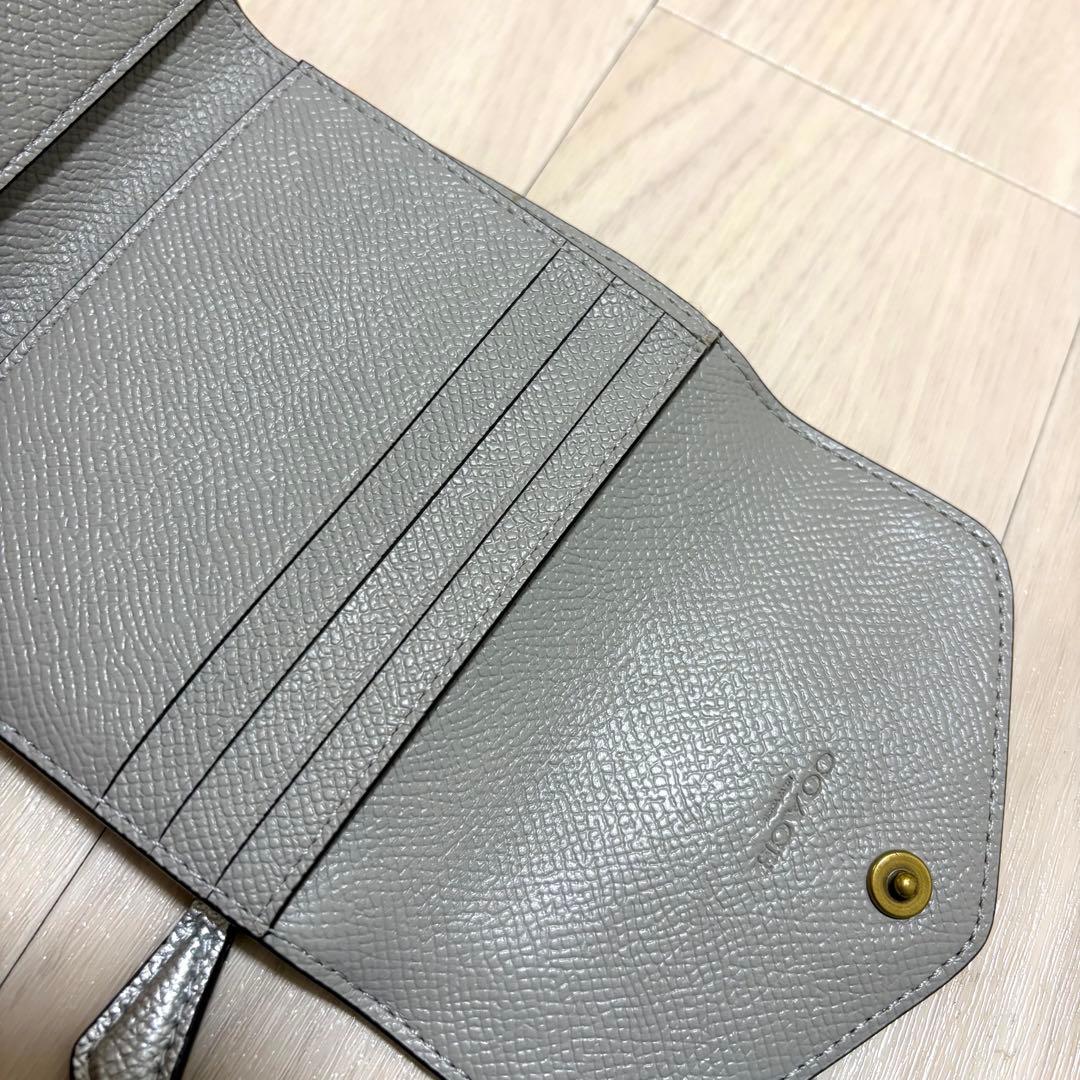 COACH ウィン スモール ウォレット 三つ折り 財布 ケース シルバー