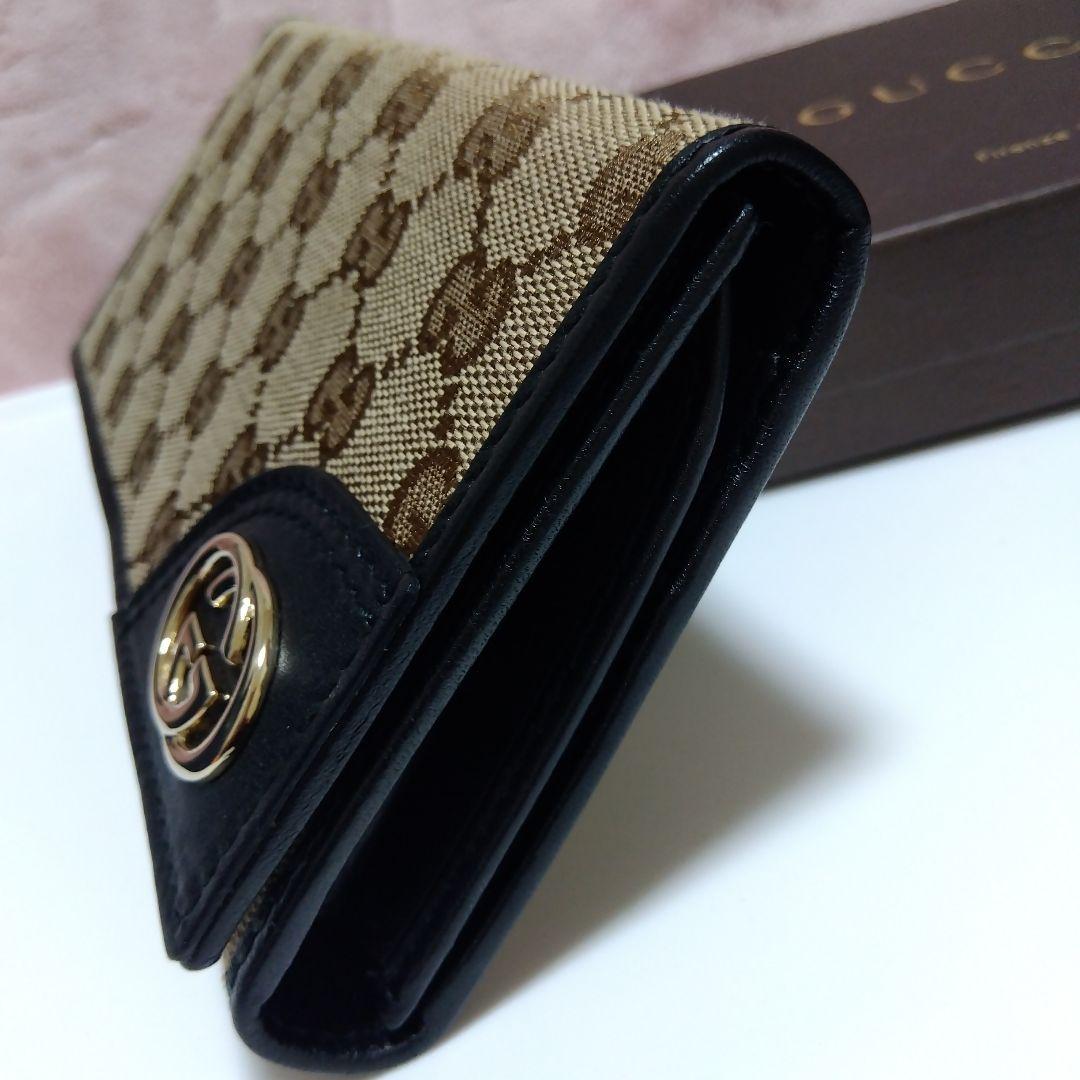 GUCCIグッチ GG柄 三つ折り財布