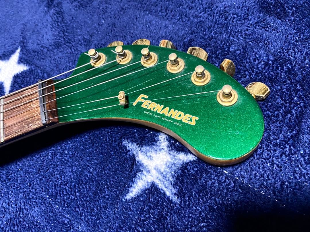 FERNANDES ZO-3 メタリックグリーン ソフトケース付き　中古