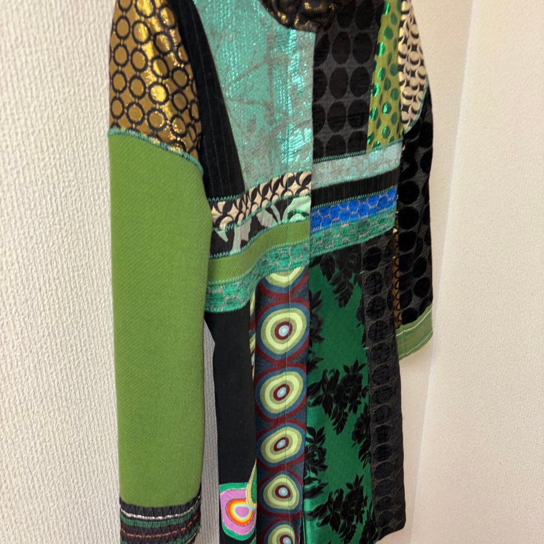 デシグアル　パッチワークロングコート