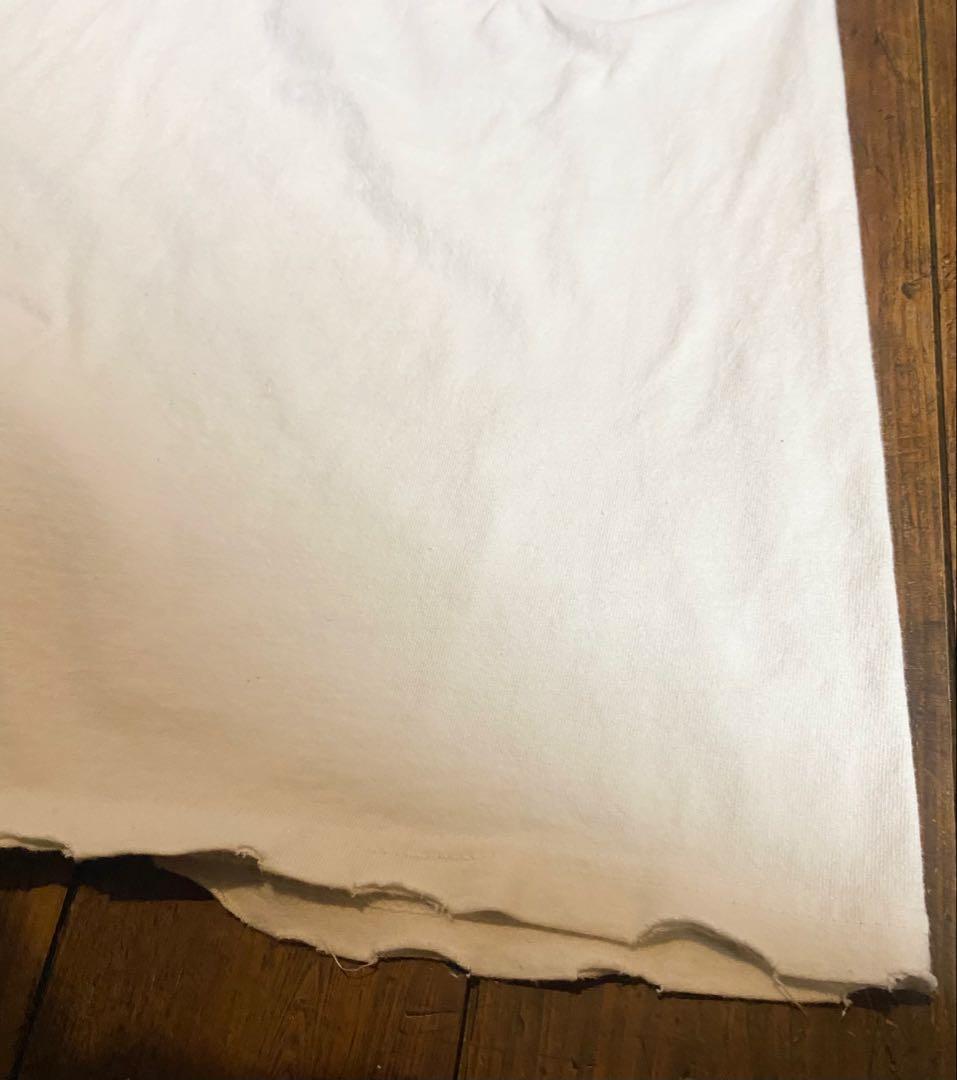 90s US古着 サイン入りフーターズ ヴィンテージ Tシャツ 白 ダメージ