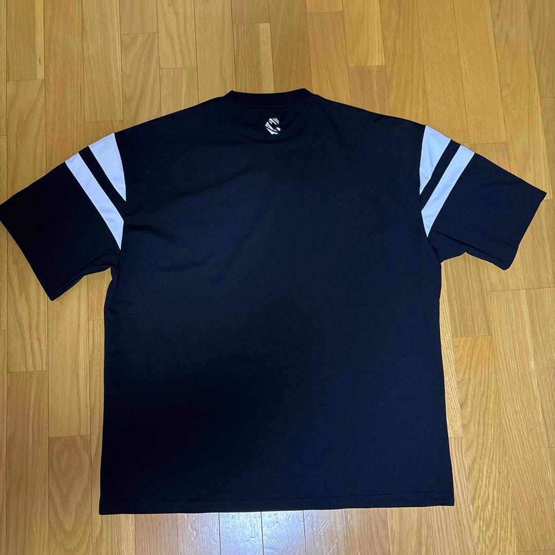 CRONOS ストライプデザイン Tシャツ ブラック