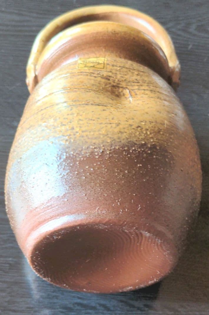 yamada花瓶 高さ取っ手迄約20cm口元巾約8.4cm巾最大約9.5cm