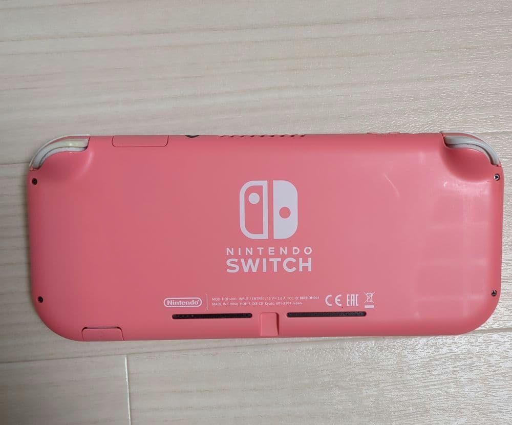 ​【ジャンク品】 Switch Lite コーラル 本体＋充電