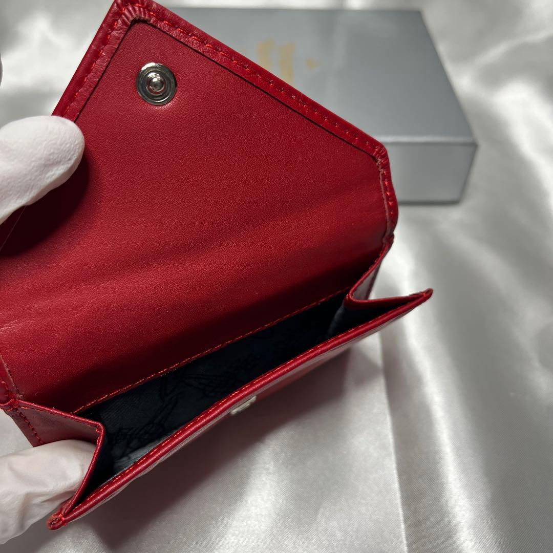 新品VivienneWestwood 赤 レッド ヴィヴィアン内装 三つ折り財布
