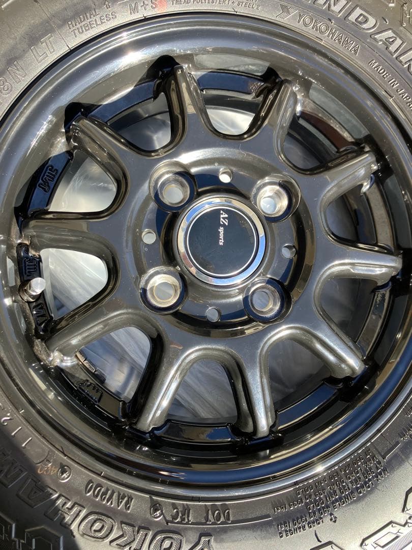 ヨコハマジオランダー145/80R12 ハイゼットカーゴ　ホイール 4本セット