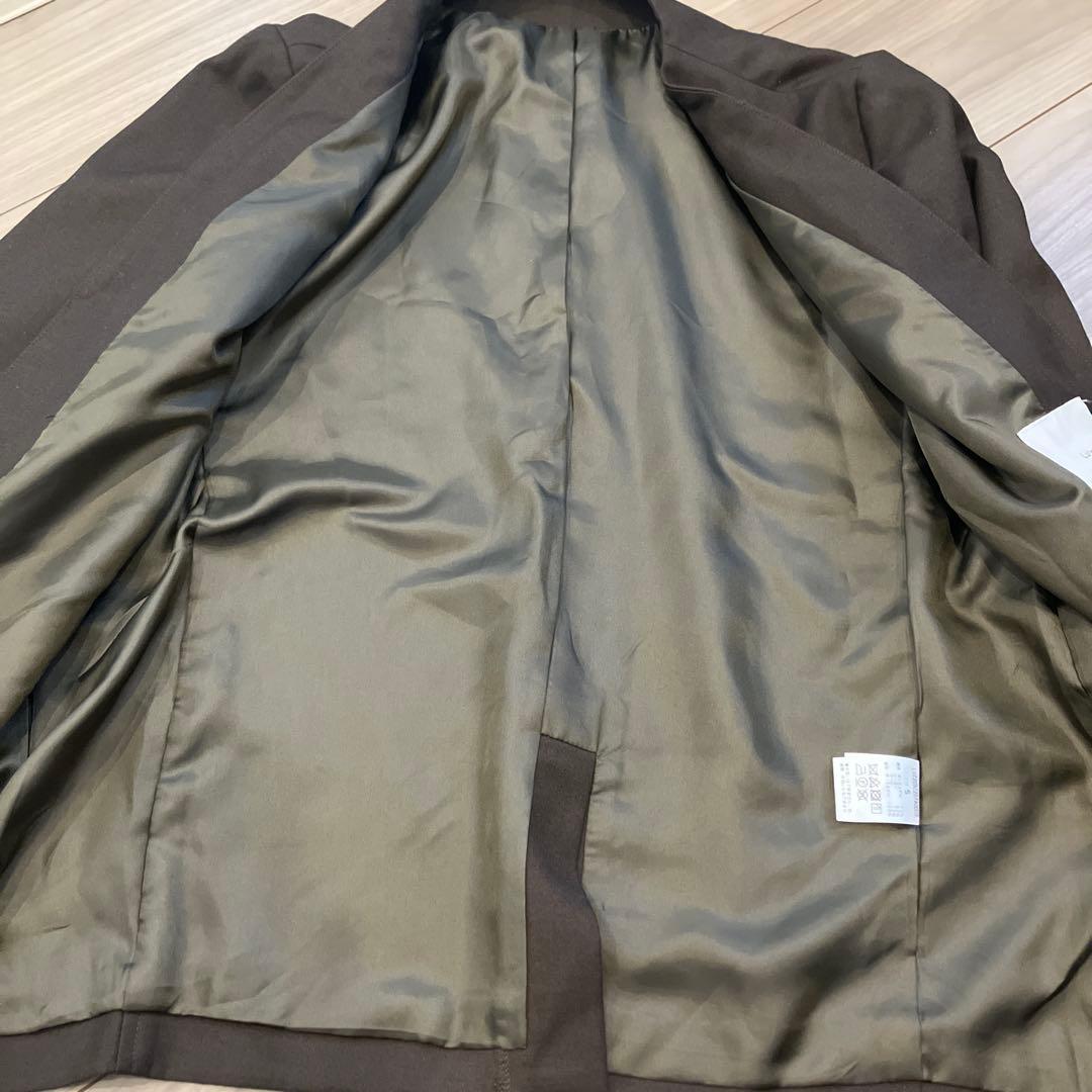 Lui's ブラウン スーツ ノーカラー サイズS×M