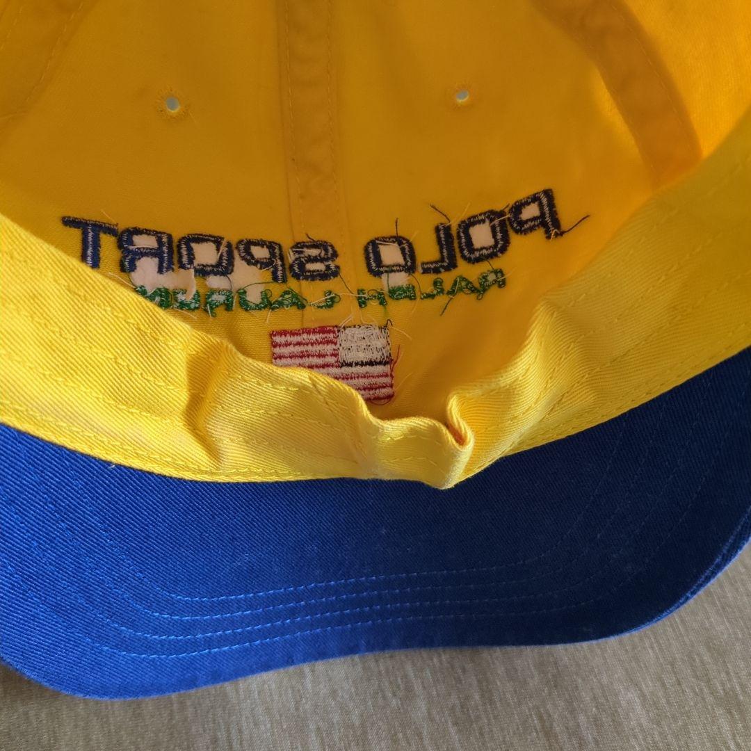 90s Polo Sport キャップ ラルフローレン アメリカ国旗