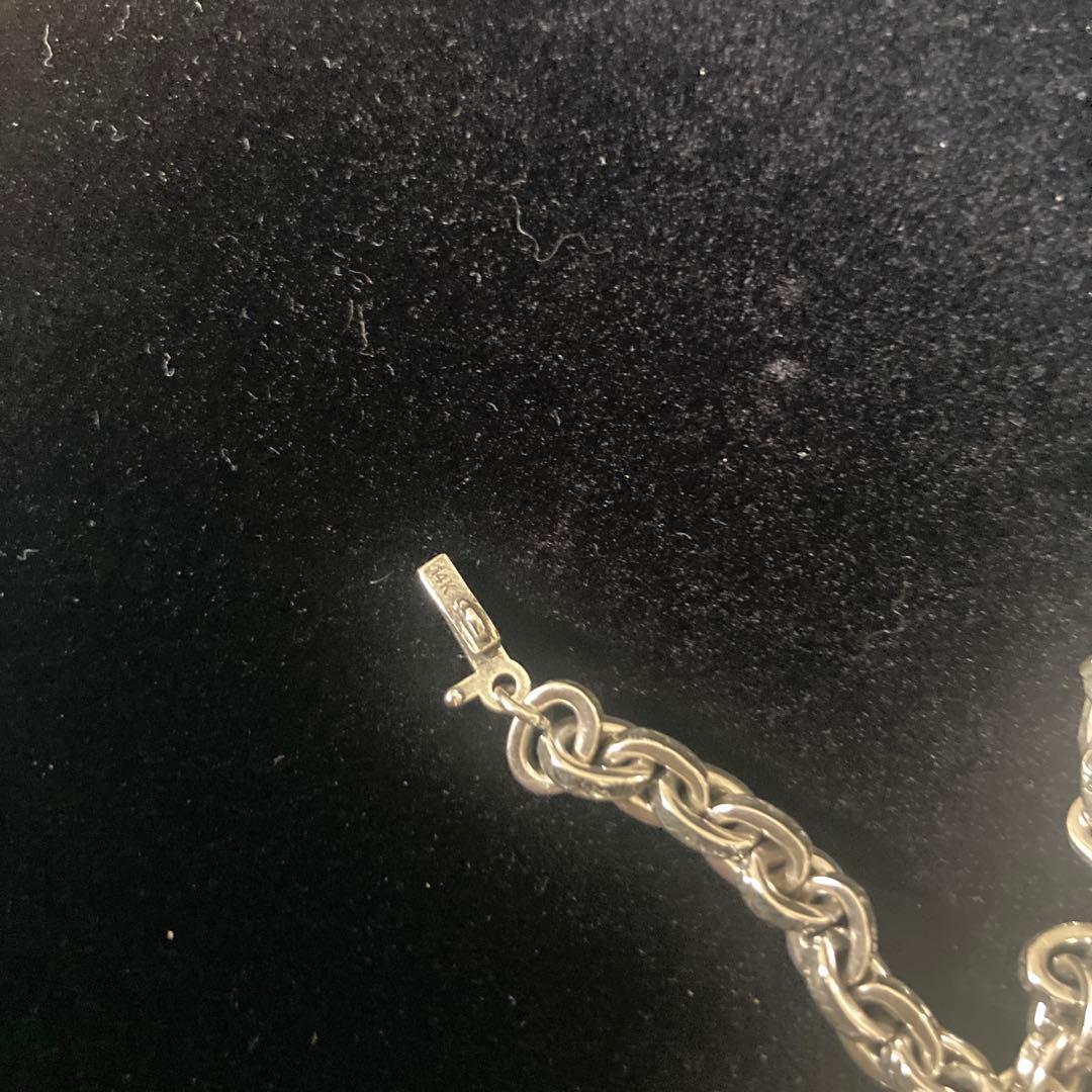 925シルバーペーパーチェーンネックレス