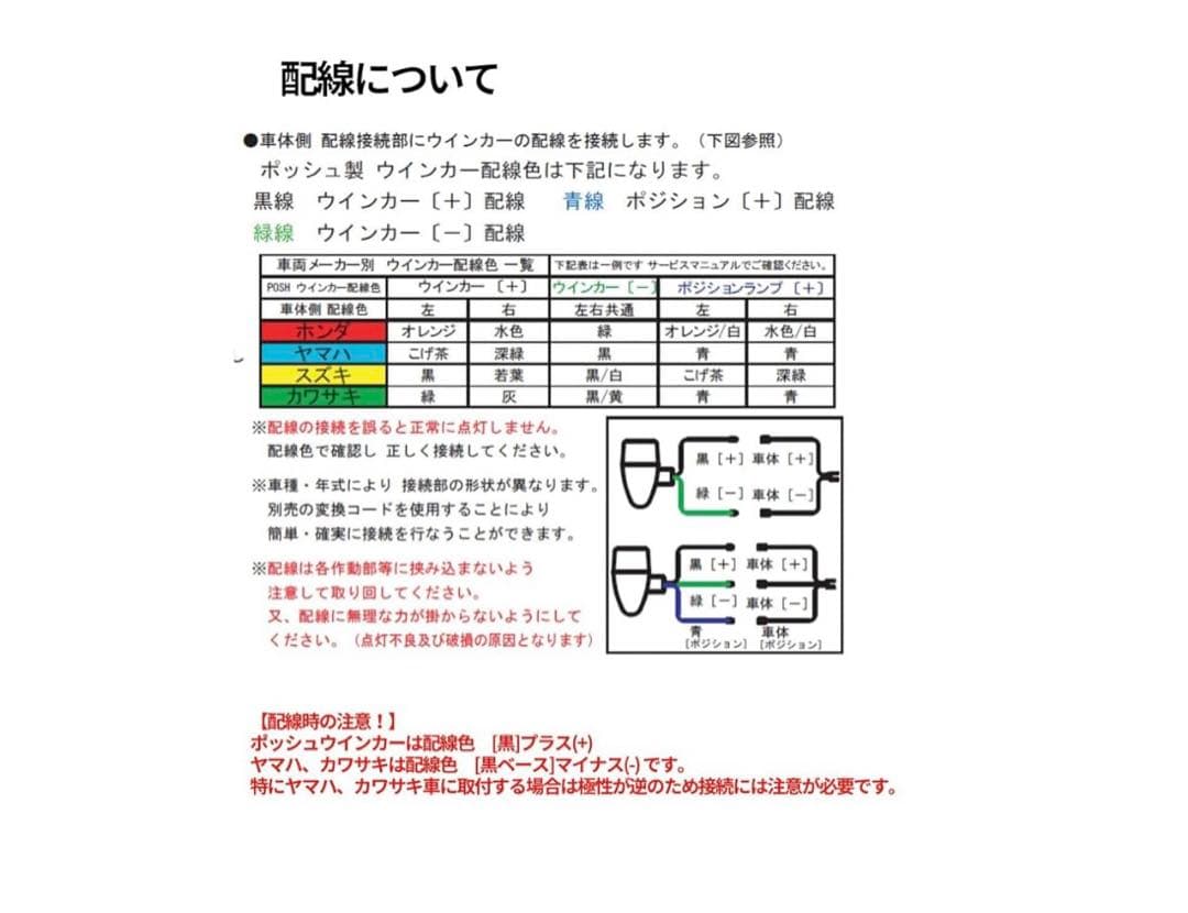 10062 POSH ウィンカー 4個セット