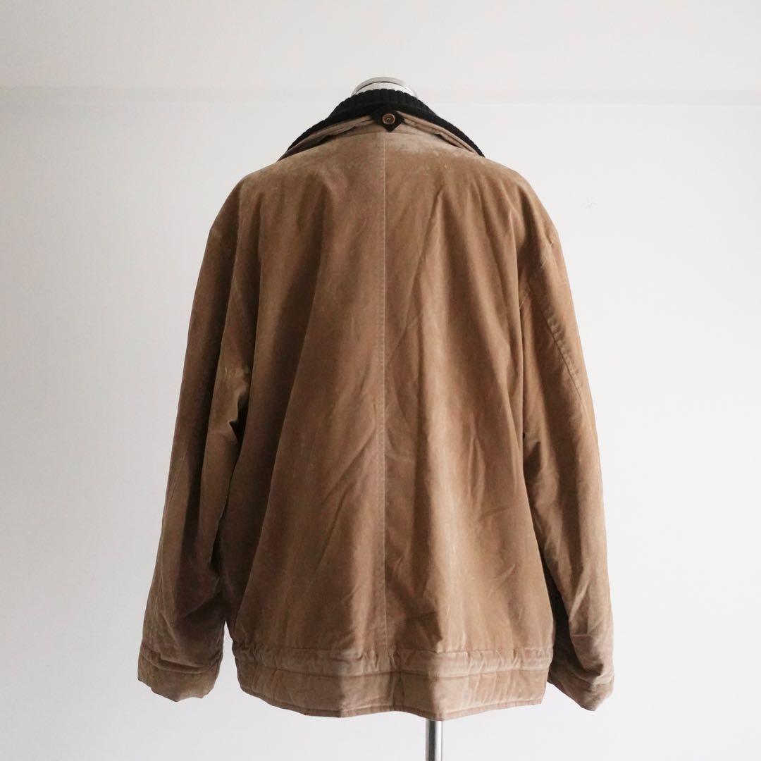 【イタリア製】1990s Camel Velvet Layered Jacket