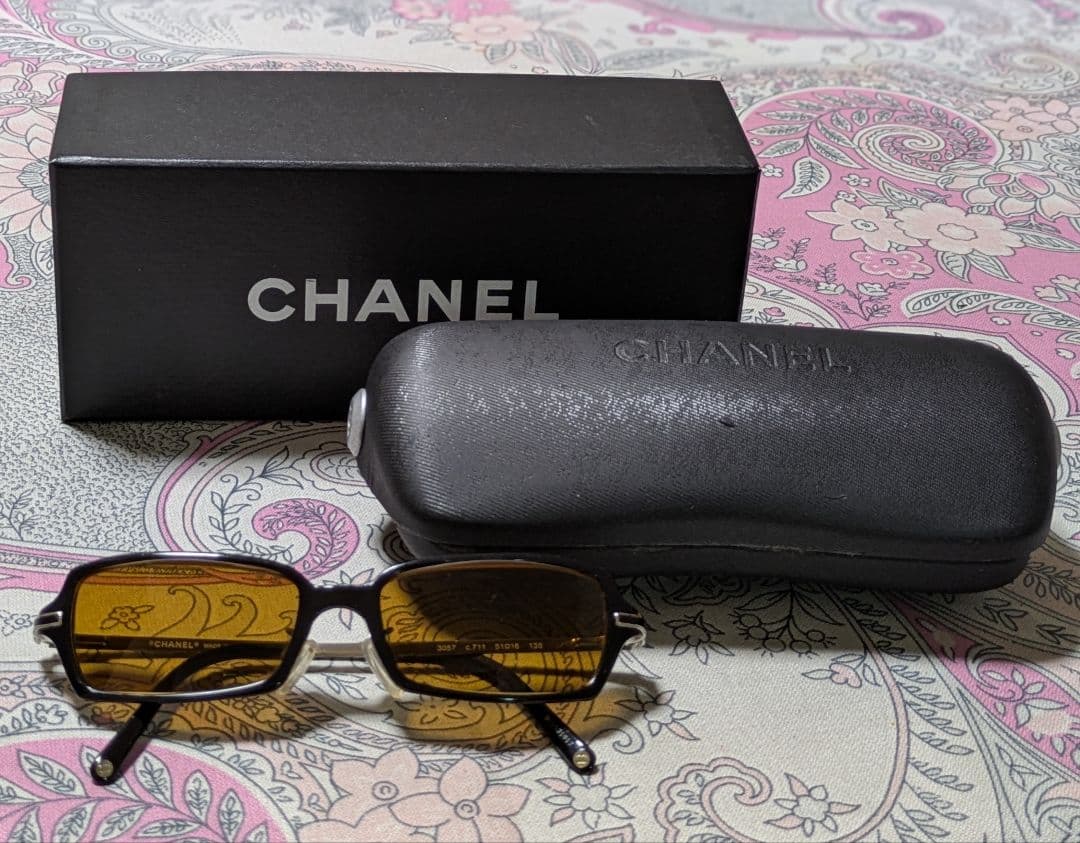 CHANEL シャネル サングラス 本体美品 ケース劣化あり