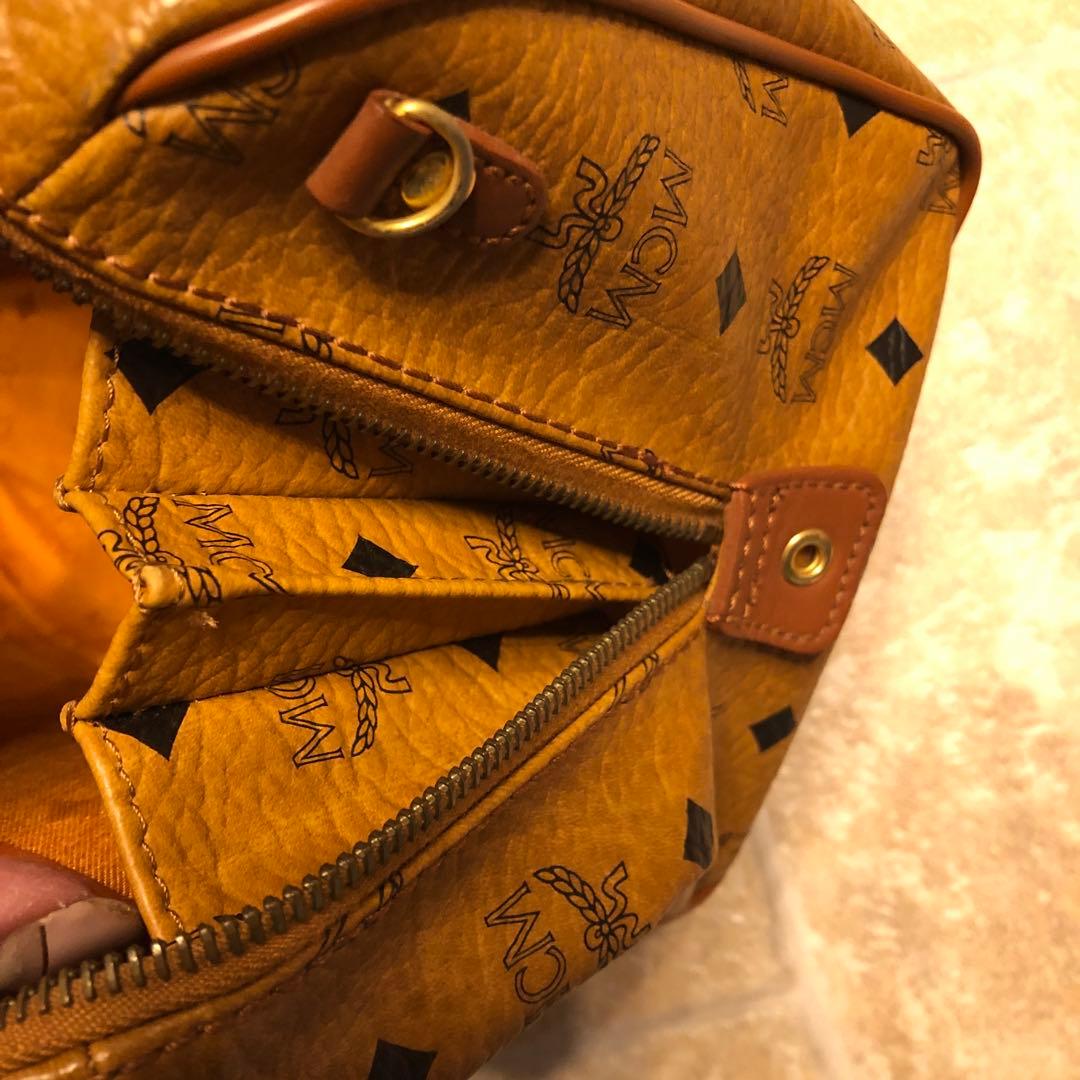 林*子様 【美品】MCM ブラウンレザーボストンバッグused