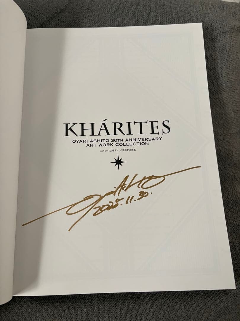 新品未読 直筆サイン入り 大槍葦人 画集 KHARITES カリテス 30周年