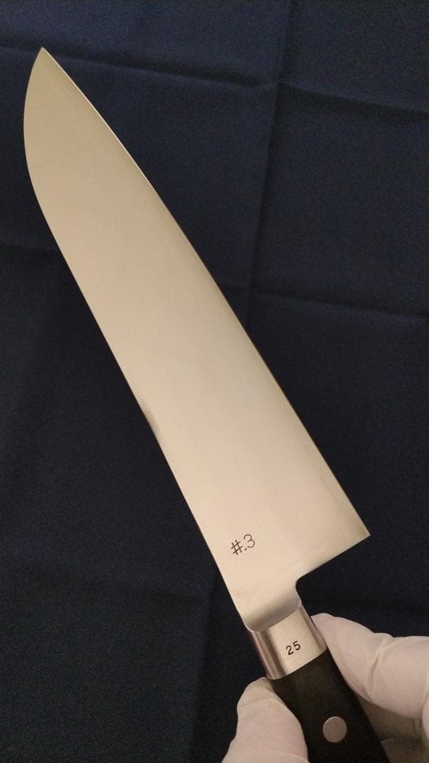 木屋 ハガネ No.3 三徳包丁 (鎌型) 180mm