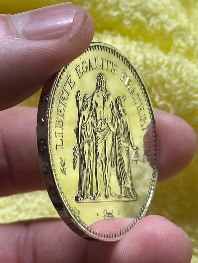 フランス銀貨　50フラン　超美品　銀0.900 30g