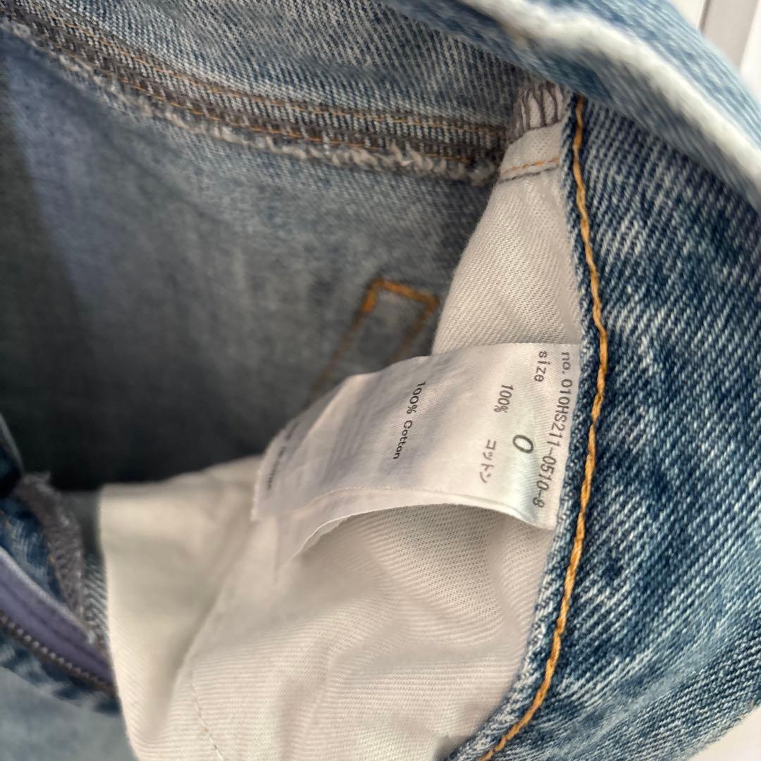 パンツ Moussy CROSS WAIST WIDE STRAIGHT 0