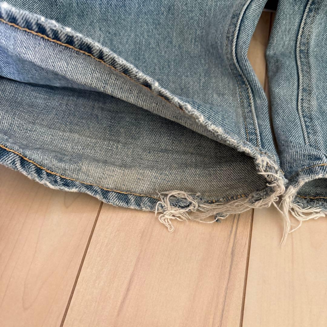 パンツ Moussy CROSS WAIST WIDE STRAIGHT 0