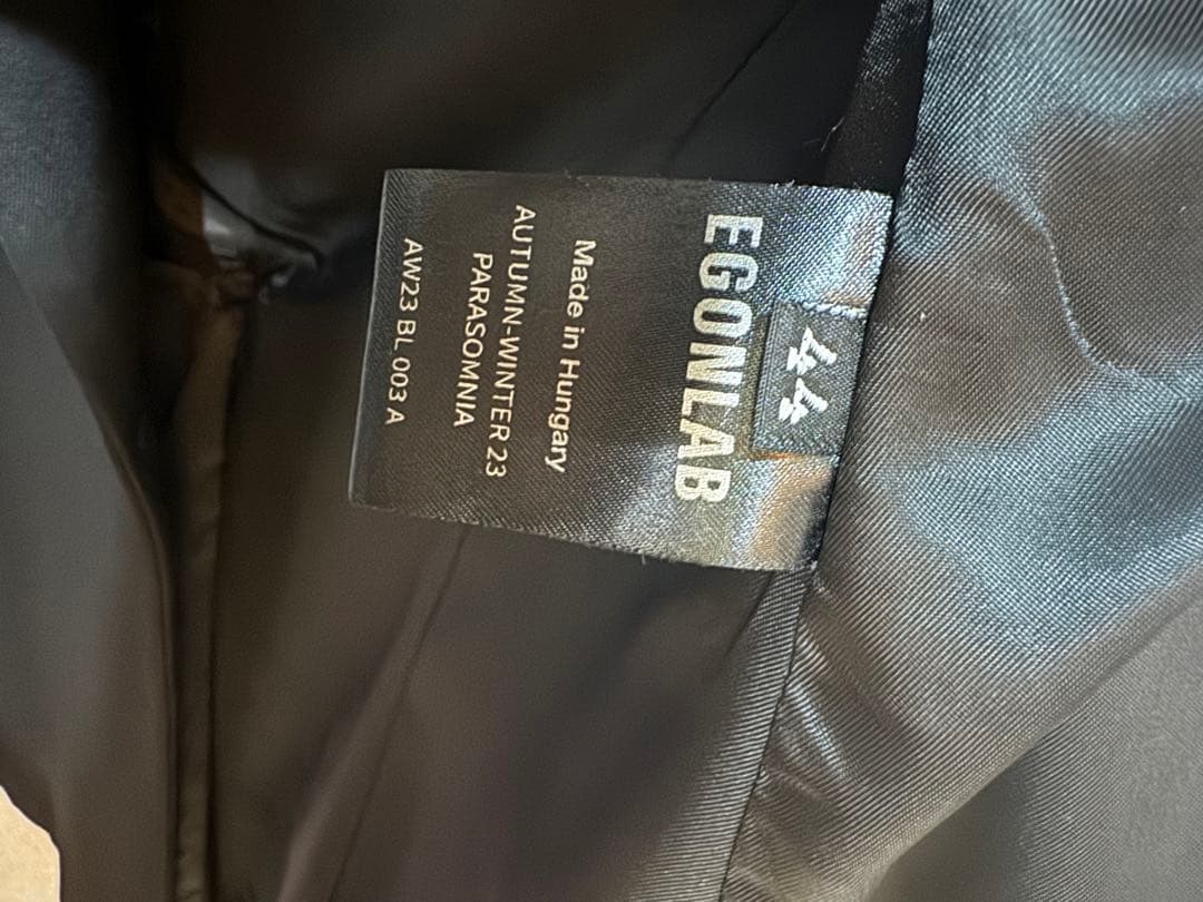EGONLAB 23aw テーラードジャケット サイズ44 ブラック