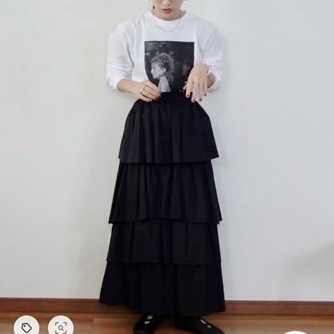 美品✨️ CLANE クラネ フリル ティアード スカート ロング L