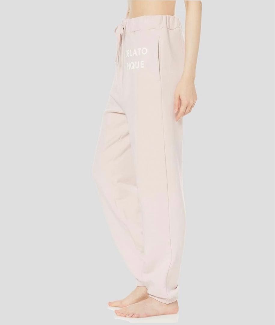 【新品未使用】gelato pique 裏毛ロングパンツ OWHT