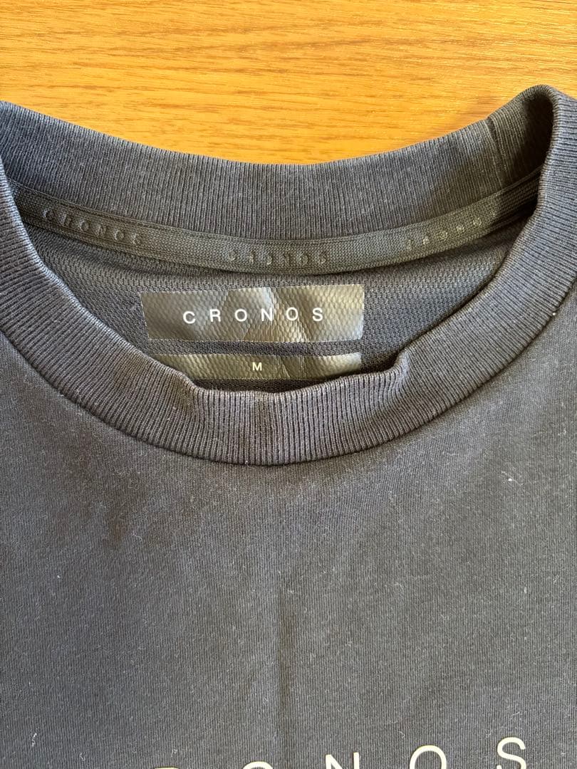 CRONOS 黒　ストライプ Tシャツ M