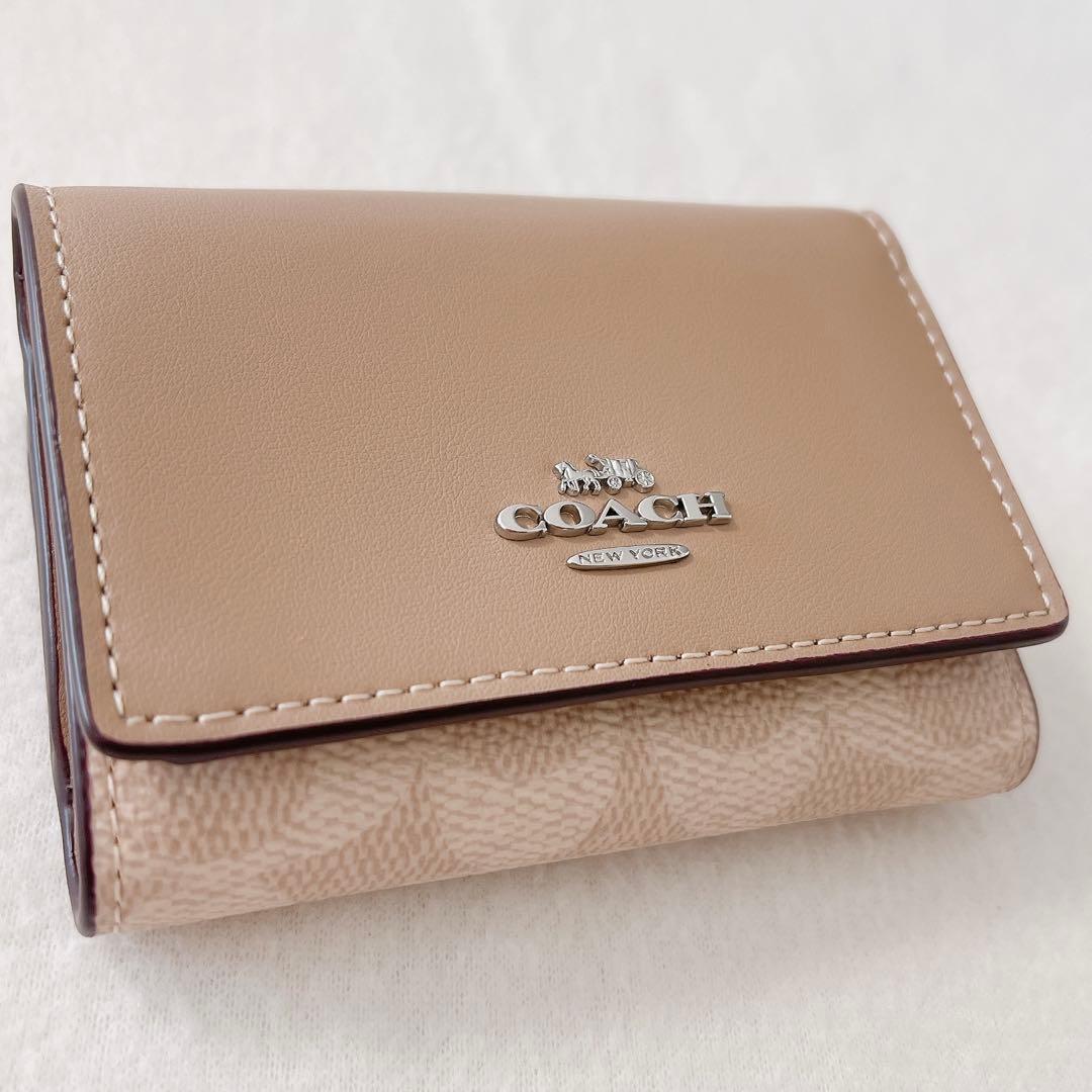 s*8様 最終処分【新品】COACH マイクロ ウォレット ミニ財布 CW804