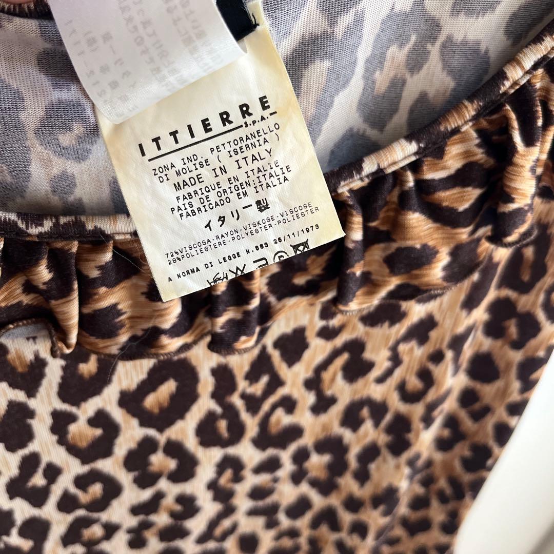 D&G レオパード柄 フリルキャミソール 38