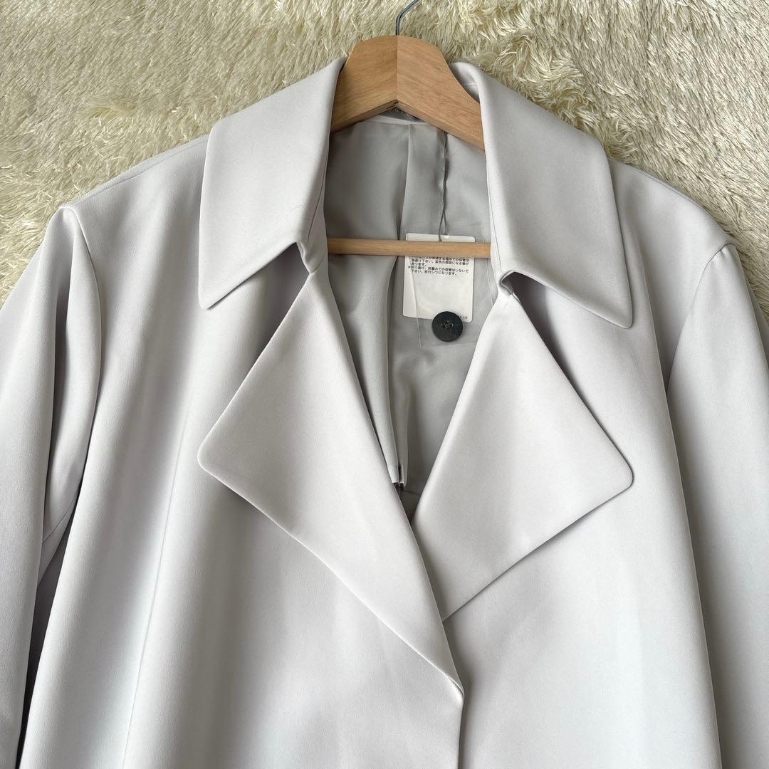 極美品✨2025 セオリーリュクス　Luve Wreni Coat アイスグレー
