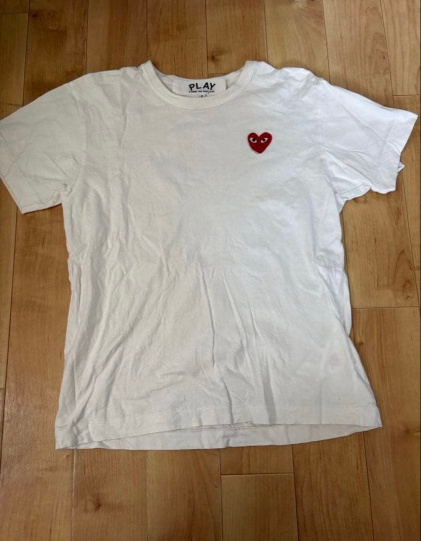 y*.様 コムデギャルソン 白 Tシャツ S
