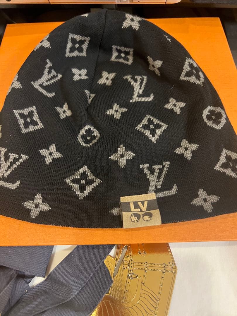 LOUIS VUITTON ビーニー・LV フィット モノグラム ブラック