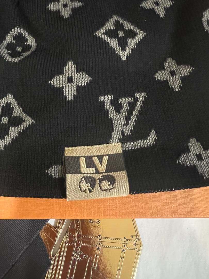 LOUIS VUITTON ビーニー・LV フィット モノグラム ブラック
