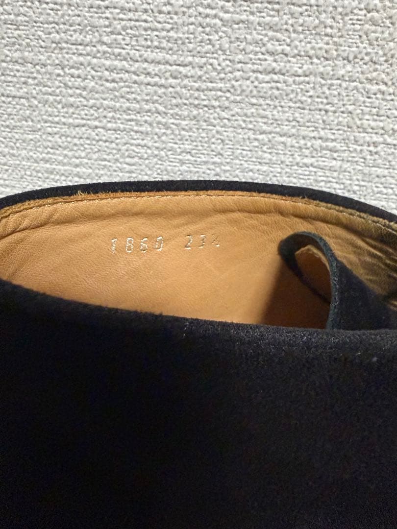 マーガレットハウエルアイデア 23.5 スエードブーツ 黒