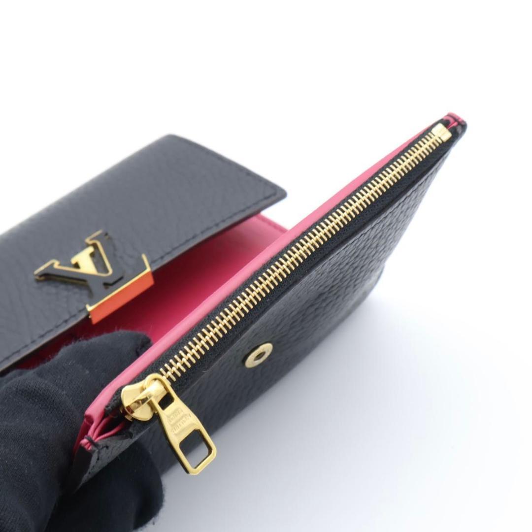 【極美品】ルイヴィトン ポルトフォイユ カプシーヌ コンパクト 三つ折り財布