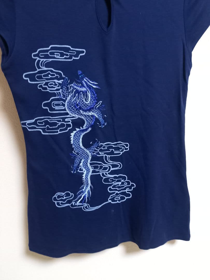 Vivienne Tam ネイビー 半袖Tシャツ