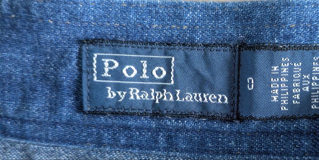 PoloRalphLaurenデニム巻きスカートフレアXS