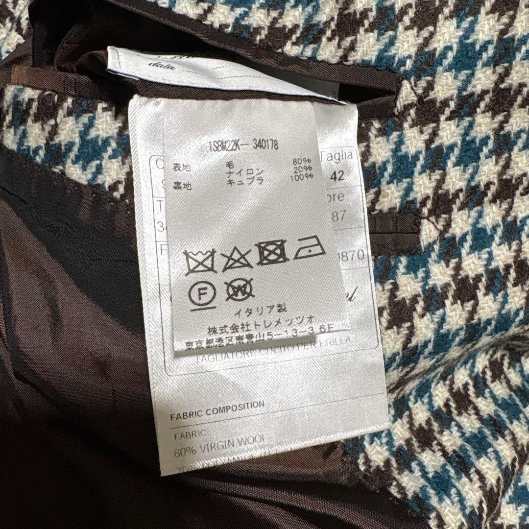 TAGLIATOR Brilla 別注 ガンクラブチェック ジャケット