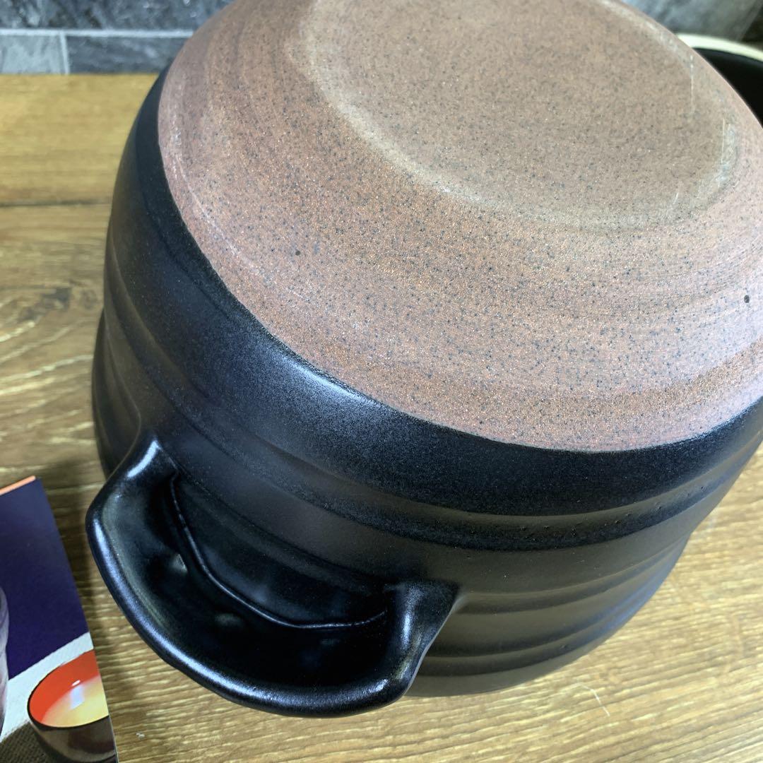 新品　未使用品　華月　大黒炊飯鍋　四合炊き　土鍋　四日市萬古焼　日本製　陶器