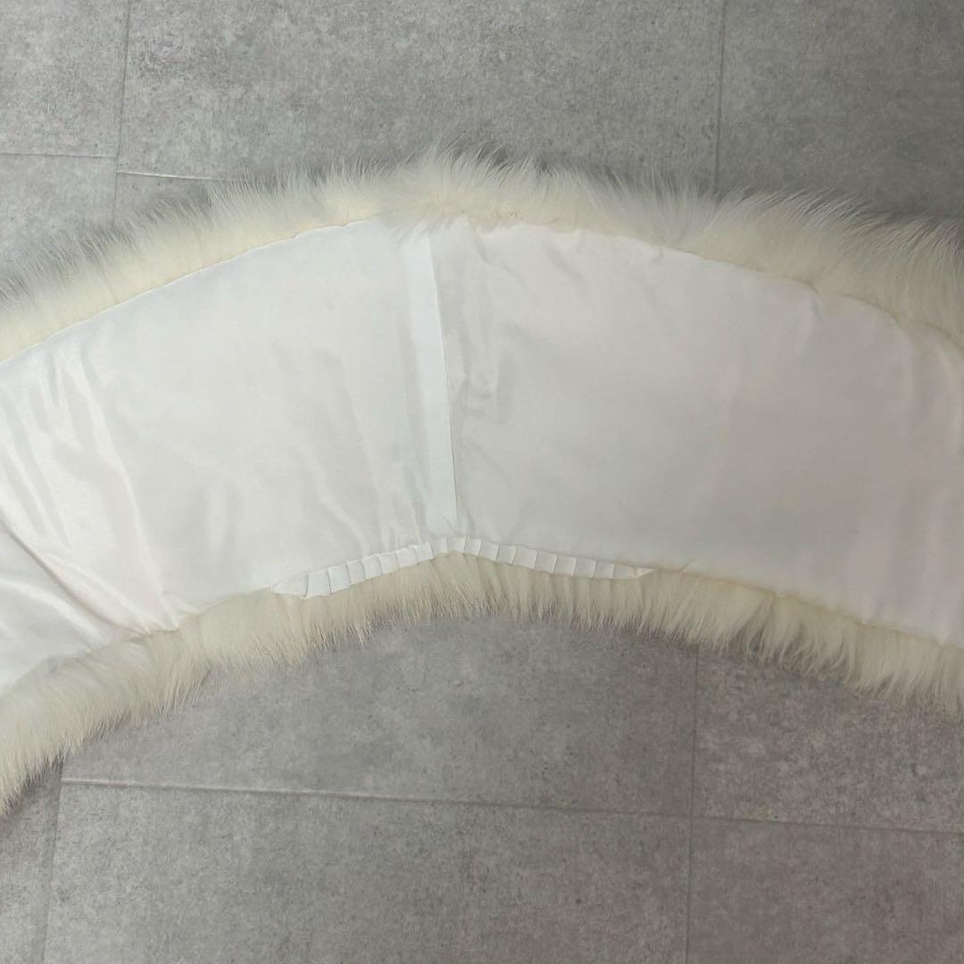 美品✨ SAGA FURSフォックス リアルファー 毛皮 ショール 成人式 白