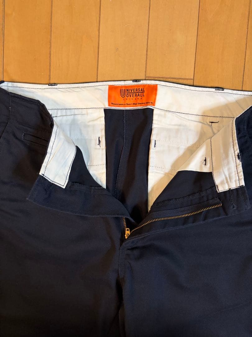 UNIVERSAL OVERALL ネイビー カバーオールとパンツのセットアップ