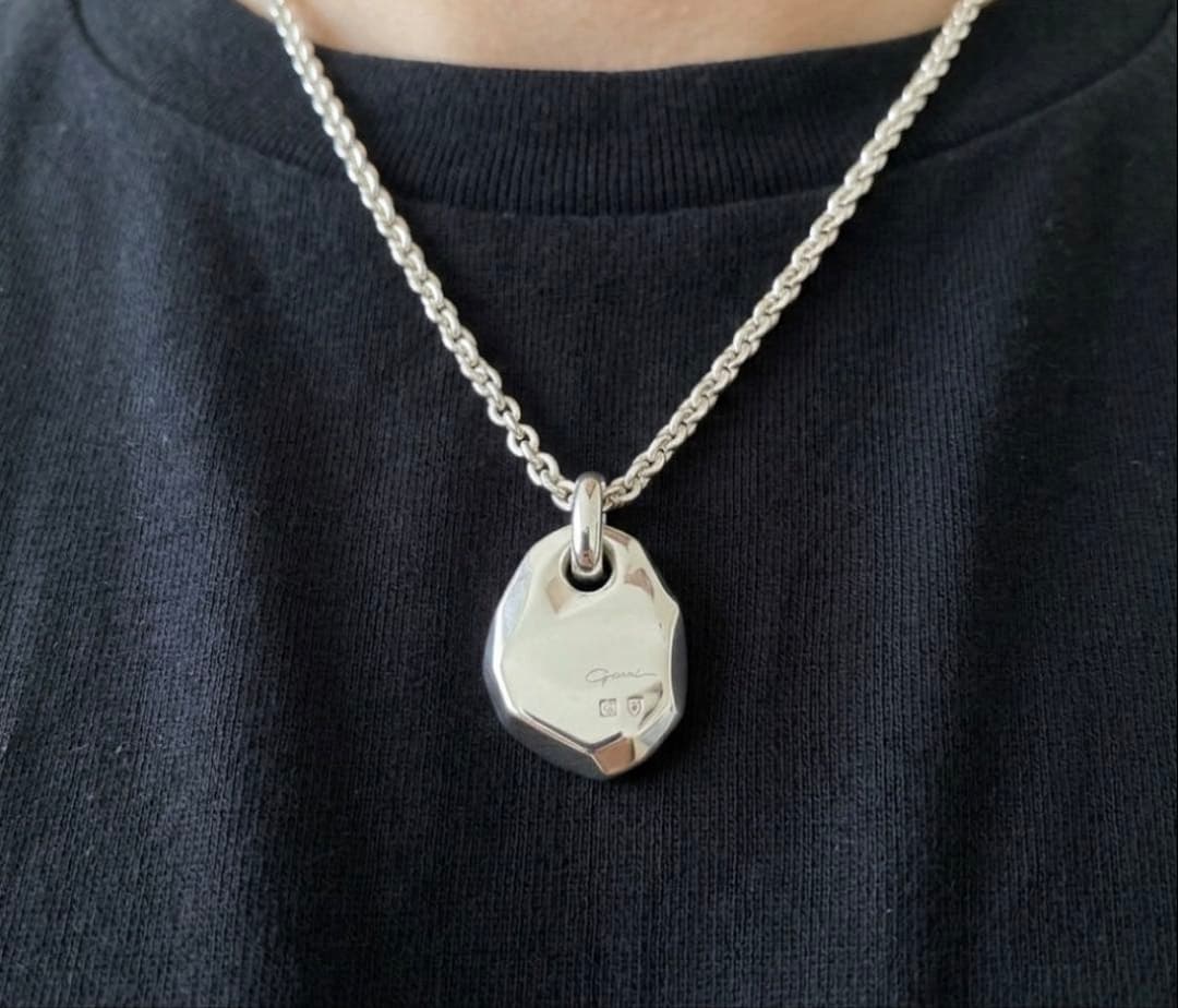 【週末売切り】GARNI ガルニ クロッケリー M シルバーネックレス