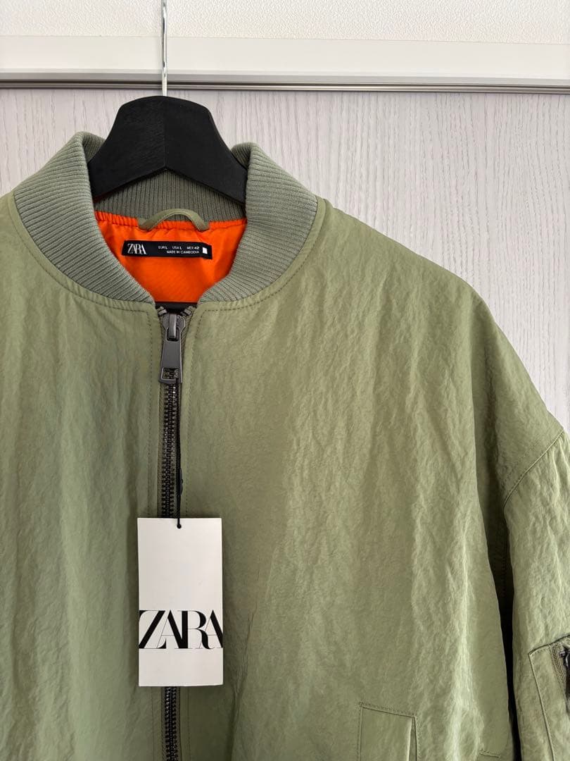 ZARA MAN ザラ サイドジップ MA-1 ジャケット アウター 未使用