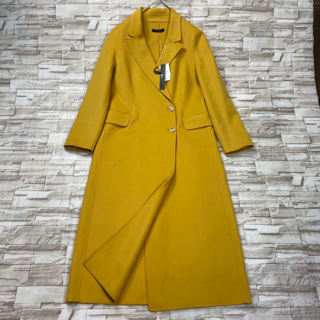 【新品・未使用】ALMA ROSA COAT★ロングコート　イエロー　42