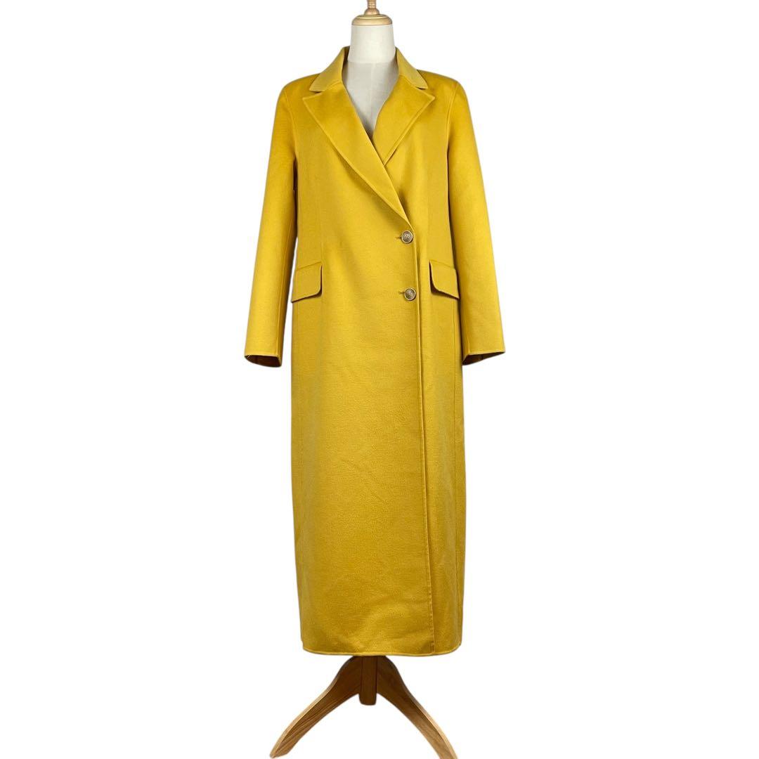 【新品・未使用】ALMA ROSA COAT★ロングコート　イエロー　42