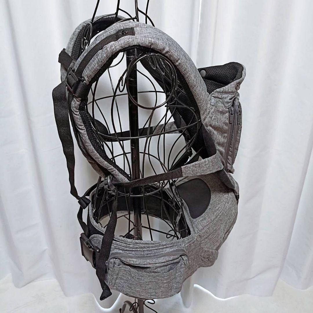 【美品】 ヒップシート　tran napnap 　トラン 抱っこ紐 グレー