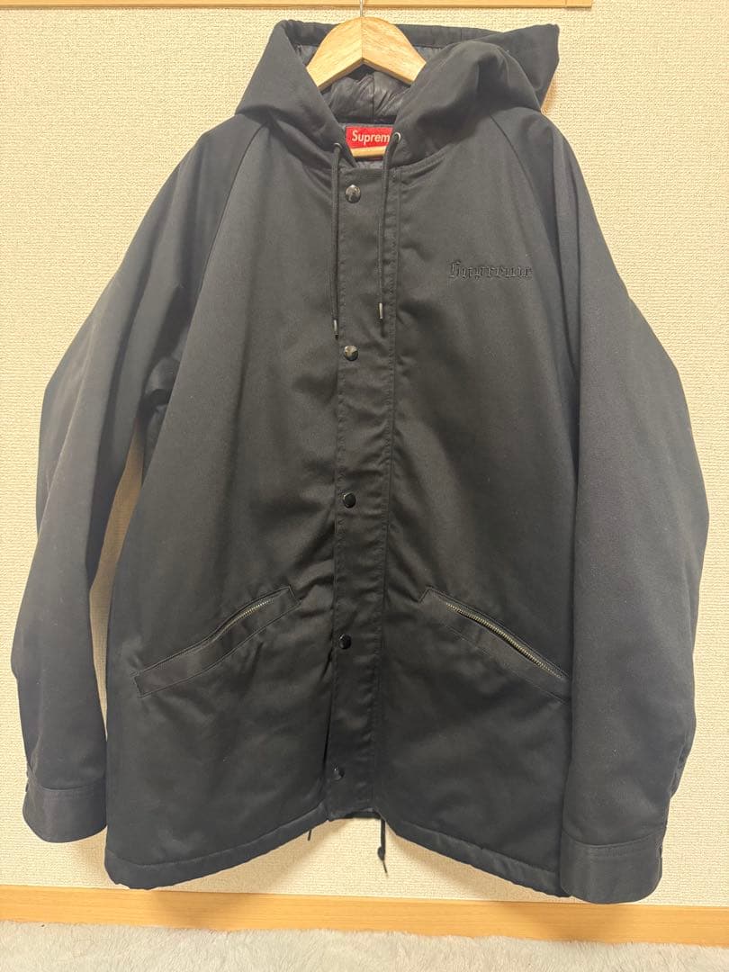 Supreme ブラック フード付きジャケット　希少人気Mサイズ