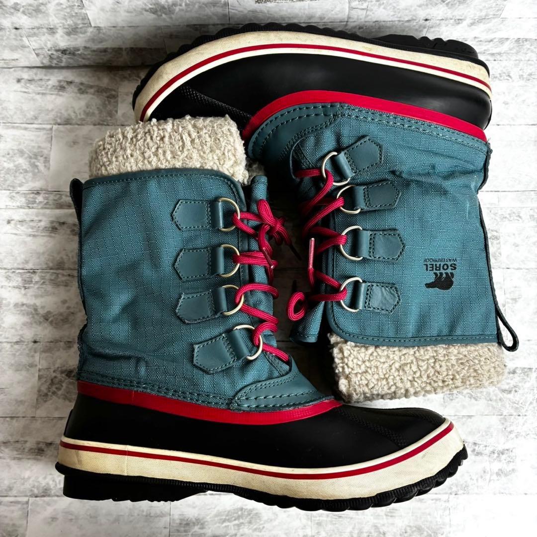 SOREL ソレル 防水 スノーブーツ 25cm WATERPROOF ブルー系