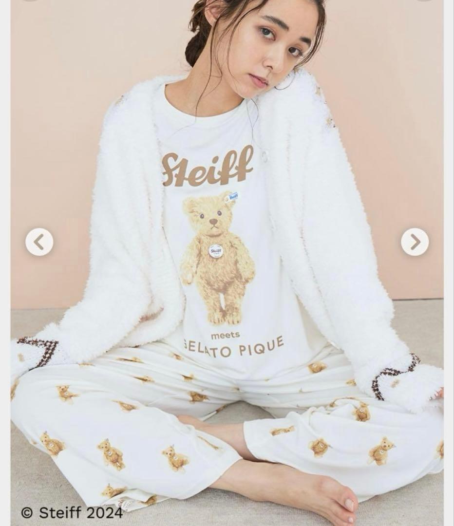 希少完売品✨GELATO PIQUE【Steiff】James柄ロングパンツ新品